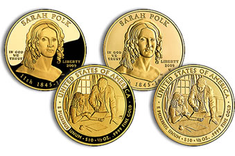2009 Sarah Polk  First Spouse Gold Coins