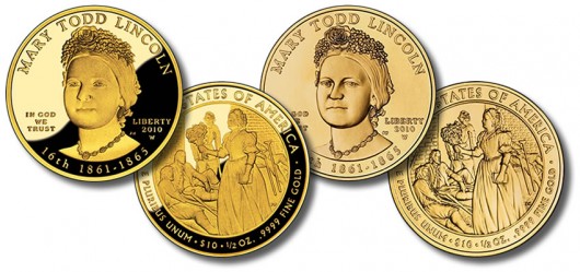 Mary Todd Lincoln First Spouse Gold Coins